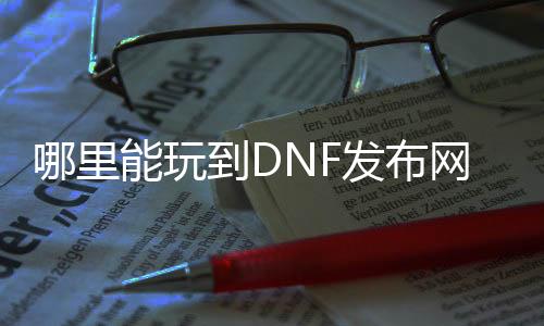 哪里能玩到DNF发布网