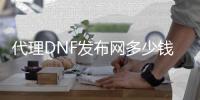 代理DNF发布网多少钱（dnf代理服务器）