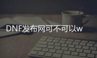 DNF发布网可不可以window10