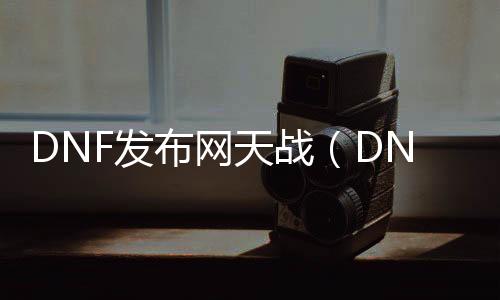 DNF发布网天战（DNF发布网与勇士国服天4）