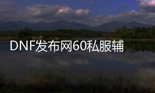 DNF发布网60私服辅助（DNF发布网60版本辅助职业）