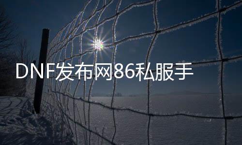 DNF发布网86私服手动升级（DNF发布网86级怎么升级）