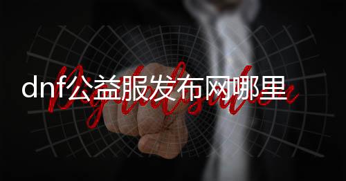 dnf公益服发布网哪里可以充值,没有充值入口怎么办